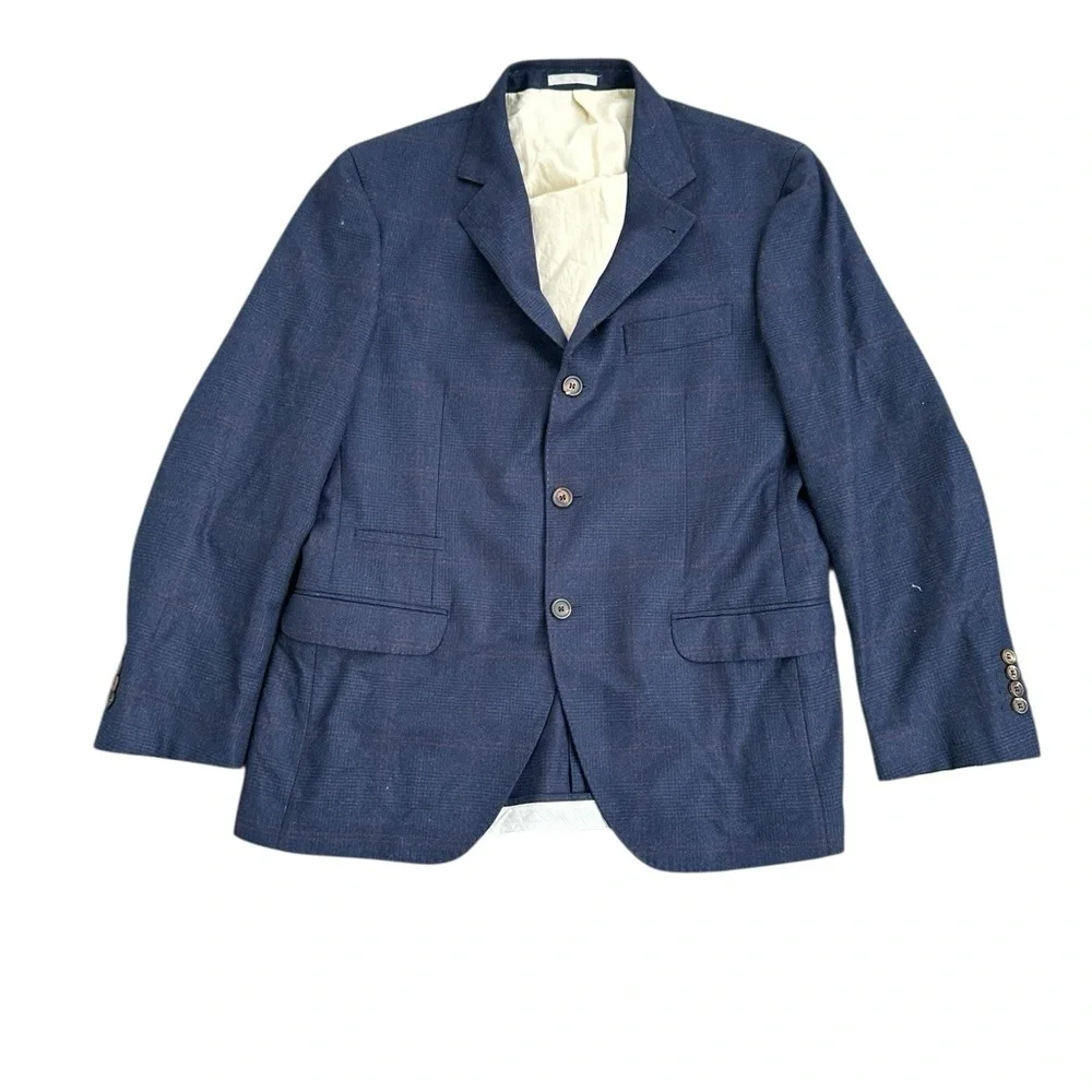 Brunello Cucinelli Blue Sport Coat with Notch Lapel, pre-owned